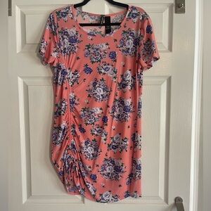 Floral scrunch dress size L